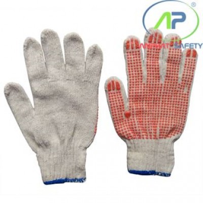 Găng tay len chấm hạt nhựa PVC (70g) loại 2